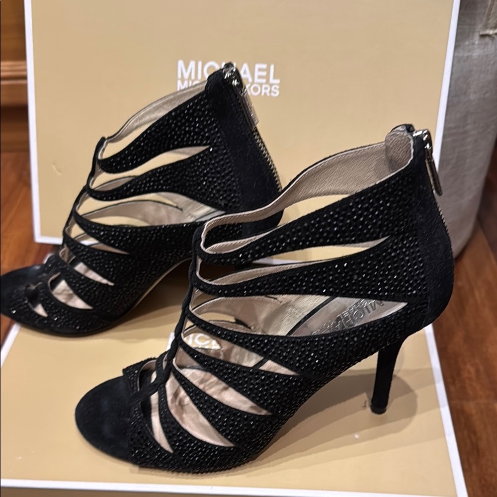 Michael Kors Black Cage Heels